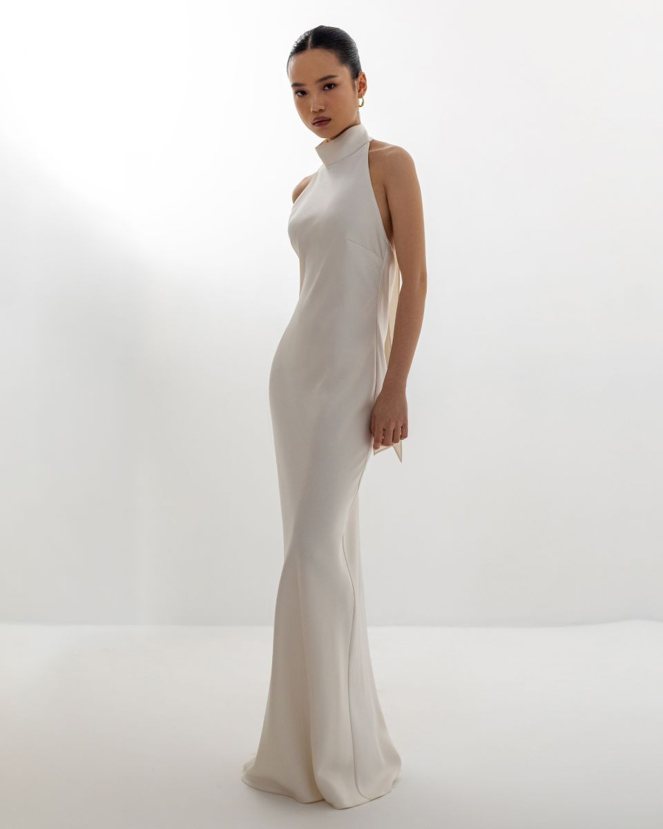 ralia satin dress Zadig & Voltaire Ralia Asymmetric-hem Satin Midi Dress In Gold